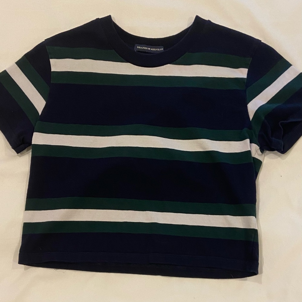 Brandy Melville Stripe Crop Top